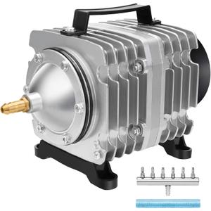 AquaMiracle Aquarium Air Pump Commercial Air Pump with Aluminum Housing, 600/1000/1200/1750GPH Fish Tank Bubbler Pond Aerator for Aquariums, Ponds, Hydroponics