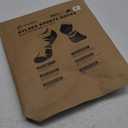 Hylaea No Show Running Athletic Anti-Blister Wicking Coolmax Socks, Seamless Anti-odor (Large, 3 Pairs Black)