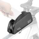 ROCKBROS Top Tube Bike Bag Waterproof Bike Frame Bag Lightweight Buckle Lock Design TPU Material Top Tube Bag Easy Install Cycling Top Tube Front Frame Pack 1L Capacity, 0.9l