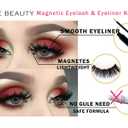 2021 Upgraded Magnetic Eyelashes and Eyeliner Kit, Magnetic Eyeliner with Natural Look Reusable Premium Magnetic Eyelashes Athena 3 pairs NERE BEAUTY