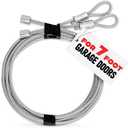 Garage Door Cables for 7 ft Door – 8 ft 6 inch Long, Heavy-Duty 304 Steel Galvanized Cables (Pack of 2) | Corrosion-Resistant, Rust-Proof Wire, Durable, Smooth Operation, Easy Installation, Reliable