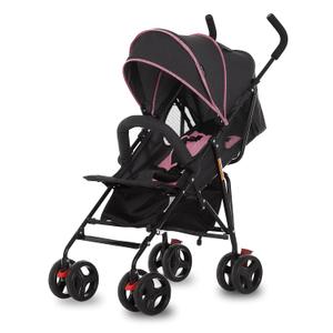 Dream On Me Vista Moonwalk Baby Stroller, Lightweight Travel Umbrella Stroller with Compact Fold, Smooth Ride Wheels, Multi-Position Recline, Spacious Storage Basket with Cup Holder, Pink