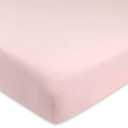 HonestBaby Unisex-Baby Fitted Crib Sheets Set Standard Mattress, 100% Organic Cotton Baby Boys, Girls, Neutral, 1 Pack - Peach Skin Painted Buffalo Check, One Size