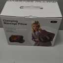 Shiatsu Neck Massager with Heat, Electric Deep Tissue Kneading Massage Pillow with 10-Minute Timer for Full Body Muscle Pain Relief, Cordless Portable Cervical Traction Device (Black)