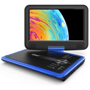 ieGeek 11.5" Portable DVD Player for Kids and Car, 9.5" EyeProtective Screen with 5 Hours Rechargeable Battery, Support Sync TV/USB/SD Card and Multiple Disc Formats, Region Free  Blue