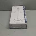 WZKALY Toilet Paper Holder Stand, Brushed Brass Toilet Paper Holder Free Standing, Post Pivoting Design & Stable Weighted Base SUS304 Stainless Steel for Bathroom(Mega Roll)