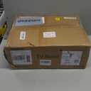 TV Stand with LED Lights, Entertainment Center with Open Shelves and Fabric Drawer, Media Console for 55 Inch TV, Television Stands for Living Room, Bedroom, Black (46.1 Inches)