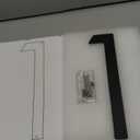 9 Inch Modern House Numbers For Outside Metal,Large Address Numbers For House Matte Black Outdoor Floating Flush Mount Vertical Horizontal Zinc Home Address Numbers 1