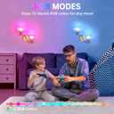 Battery Operated Wall Sconce, 2-Lights Vinatge Brass Wall Lighting with Amber Tluip Shade Rechargeable Bulb with Remote for Living Room, Bedroom (1 pack)