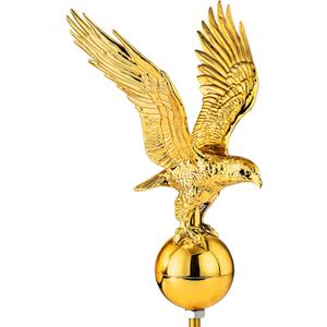 Golden Eagle Flagpole Topper, 13" Eagle Ornament for 20/25/30 Ft Telescopic/Sectional Flag Poles Outdoor, Fit 2" Standard USA Flag Poles, Auro 1 - Gold