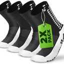 Lux Dual Grip Socks - Soccer Grip Socks for Men and Women. GripArray Performance & Comfort