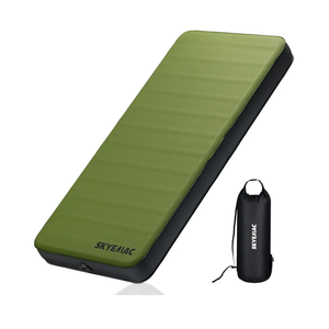 4" Thick Self Inflating Sleeping Pad with 13R Memory Foam, 78" x 29" Camping Mattress with Pump Sack, Portable Roll Up Bed, Inflatable Outdoor Mat for Rooftop Tent Car Truck Van, 4 Season