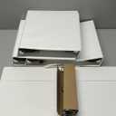 2-inch 3 Ring Binder with 2 Interior Pockets, Heavy Duty 2'' Binders Holds US Letter Size 8.5'' x 11'' Paper - Versatile Binders for Office, Home, and School Use, 6 Pack (White)