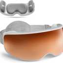 RENPHO Eyeris Calina Eye Temple Massager for Migraines Voice Control, FSA Eligible HSA, Birthday Day Gifts for Women Men, Slidable Temple Massage Cushions, Heated Eye Mask