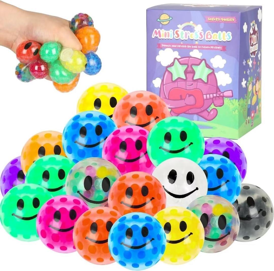 20 Pack Colorful Mini Stress Balls Set, Squishy Balls Fidget for Adult, Squeeze Balls Bulk, Birthday Gifts Party Favors Goodie Bags Stuffer Anxiety Stress Relief 20 Pack Colorful Mini Stress Balls Set, Squishy Balls Fidget for Adult, Squeeze Balls Bulk, Birthday Gifts Party Favors Goodie Bags Stuffer Anxiety Stress Relief