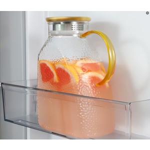 WARMSIMPLE Glass Pitcher With Lid, 2 Liters Glass Pitchers With Handle And Lid, 68 oz Water Pitcher For Fridge, Tea Jug Carafe Jar For Hot/Cold Water Iced Juice Coffee Milk Fruit