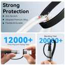 4 in 2 Retractable Charging Cable 4A,2Pack 4Ft Multi Chargers for All Devices,USBC Charging Cable with A/C to Type C/L/Micro USB Ports Universal Multiple USB Cable for iPhone Series/Samsung/Tablets/PS