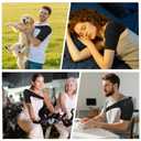 Shoulder Brace for Torn Rotator Cuff: Adjustable Shoulder Support Sling for Women and Men Preventing Dislocation and Strains - Pain Relief for Right/Left Arm (Large)