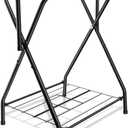 Folding Saddle Rack Heavy Duty Freestanding Horse Saddle Stand Detachable Saddle Rack Stand with Bottom Storage for English & Western Saddles