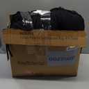 Wellsin Chair Cushions for Dining Chairs, Non-Slip Kitchen Chair Pads with Ties, Tufted Shredded Foam Kitchen Chair Cushions Set of 4, 15.5" X 15.5", Black