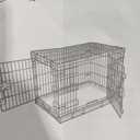 Amazon Basics Portable Metal Wire Dog Crate for Large Dogs, Double Door with Removable Tray, Divider Panel, Easy to Assemble, 48" x 30" x 32.5", Black