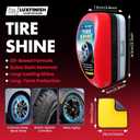 2 x Tire Shine Coating Brush to Restore Original Black with Long-Lasting Oil Based Formula for a High Gloss, UV Protection & Waterproof Coating for Car, Truck, Motorcycle, SUV -120ml/4oz