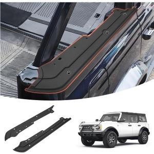 Cargo Shelf Side Covers, Compatible with Ford Bronco 4-Door Soft Top 2024 2023 2022 2021, Cargo Bed Side Covers Exterior Accessories Fits Bronco Trunk Shelf Side Protector