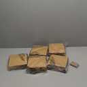 Windyun 50 Pcs Mini Paper Gift Bags with Handle 6 x 6 x 6'' Square Small Favor Bag with DIY Thank You Tag for Christmas Birthday Wedding Bridal Shower Bridesmaid Graduation Party (Kraft)