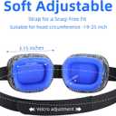 Eye Mask for Dry Eyes - Blackout Dry Eye Mask & Moisture Goggles - Adjustable Sleeping Mask for Men & Women - Removable Cleaning Silicone, Soft & Comfortable - Great for Travel, Shift Work