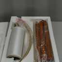 62.5" Wood Floor Lamp for Living Room Gold with Foot Switch Arc Standing Tall Lamps for Bedroom Mid Century Modern Corner Floor Lamps for Office Nursery Industrial Reading Light Room Lamp