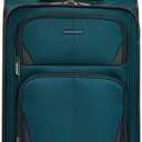 U.S. Traveler Aviron Bay Expandable Softside Luggage with Spinner Wheels, Teal, Carry-on 23-Inch, 1-Piece Carry-on 23-Inch