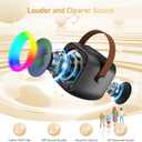 Mini Karaoke Machine, Portable Bluetooth Karaoke Speaker with 2 Wireless Microphones and Party Lights for Kids and Adults, Birthday Gifts for Girls Boys Family Home Party
