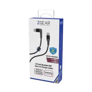 Zgear Cable 8Foot Braided 90° Sync