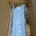 Cycodo 8 in 1 Acrylic Hamster Cage,2-Tier Dwarf Hamster Cage with Wooden Wheel & Hideout,Small Hamster Habitat with Accessories,Clear Pet Mice House(Blue,14" L*10" W*11" H)