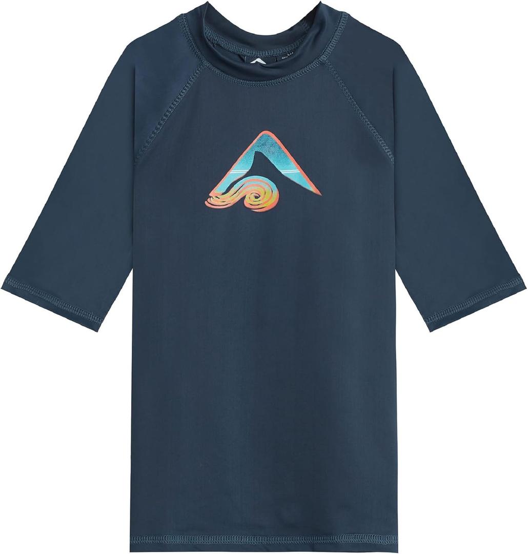 Kanu Surf Boys' Paradise UPF 50 Sun Protective Rashguard Swim Shirt