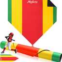 MoyRetty Baseball Training Home Plate, 17 Inch, Non-Slip Mat with Colored Strike Zones, Indoor Outdoor Practice Pitching Plate