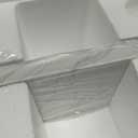 36 in. W x 4 in. H Engineered Stone Backsplash for Bathroom Vanity Sink Top in Carrara White