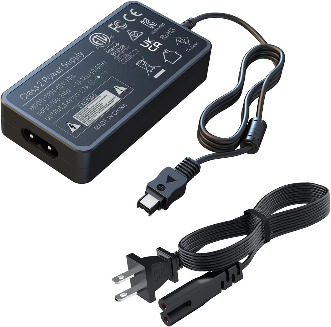 AC-L200 AC/DC Power Adapter Charger,for Sony Handycam Camera DCR HDR FDR Series,DCR-HC21 HC26 HC30 HC32 HC36 HC38 SX22 SX41 SX44 SX45 SX65 SX85 SR5 SR10 SR11 SR40 SR45 SR48 SR60 SR82 SR200 SR300