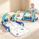 Baby Gym Play Mat, Kick and Play Piano Mat, Baby Walker with Music