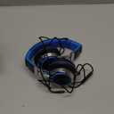 AILIHEN C8 Kids Headphones Wired, On-Ear Headphones with Microphone and Volume Control Foldable Corded Stereo 3.5mm Headset for School Teens Smartphones Chromebook Laptop Tablets Travel (Black Blue) (Medium)