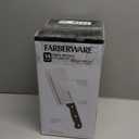 Farberware 22-Piece Never Needs Sharpening Triple Rivet High-Carbon Stainless Steel Knife Block and Kitchen Tool Set, Black, Durable ANDPrecision Cutlery