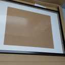 Fun Memories 24x30 Black Poster Frame, 24x30 Metal Picture Frame with Mat for 18x24 Photo with Glass - Vertical and Horizontal Display - Wall Hook Hanging Hardware Included -Set of 1