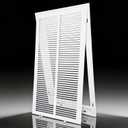 Steel Return Air Filter Grille,Return Vent Cover for Wall or Ceiling [Duct Opening Size] Removable Face/Door for 1 Inch Filters (14"W x 30"H Duct Opening)
