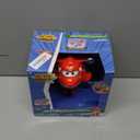 Super Wings 6'' Airplane Toy Action Figure, Deluxe Transforming Supercharged Jett, Toys for Kids, Airplane Toys with Light and Sound Effects for Boys & Girls Ages 3 and Up, Red