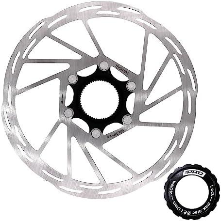 Bike Center Lock Brake Rotor Disc 140mm 160mm 180mm 203mm MTB Road Bike Stainless Steel with Lockring iiipro