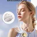 Portable Silent Mini Bladeless Fan Clip On, Small Fan Clip on for Shirt & Waist, Adjustable 3-Speed Suspended Whirlwind Fans, For Outdoor & Travel & Office, Travel Accessories, Gift