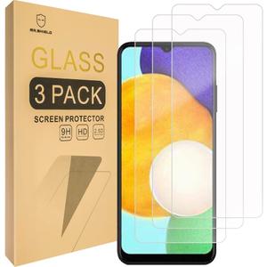 Mr.Shield [6-Pack] Designed For Samsung Galaxy A03s [Tempered Glass] [Japan Glass with 9H Hardness] Screen Protector with Lifetime Replacement