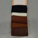 HUGSWEET Soft Comfy Cotton Breathable Socks for Women above Ankle Mini Crew Bootie Socks Gifts for Women 5-10 Pairs (9-12, Solid-black/Brick Red/Coffee/Camel/White)