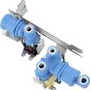 242252702 Refrigerator Water Inlet Valve Fit for Fr-igidaire Ken-more Elec-trolux Cro-sley Fridge Triple Solenoid Inlet Water Valve Replace 240505101 240531101 K-76150 WV2702241 636701 by Fetechmate