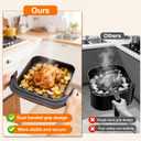 4.5QT Air Fryer Pizza Oven with 11 Presets, Air Fryers with Dual Heating & 360 Airflow | Viewing Window | Touch Display, Nonstick Airfryer for Roast, Bake, Dehydrate, Microwave, Reheat & More